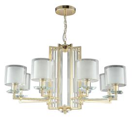 Crystal Lux NICOLAS SP-PL8 GOLD/WHITE Crystal Lux