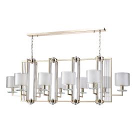 Crystal Lux NICOLAS SP10 L1300 GOLD/WHITE Crystal Lux