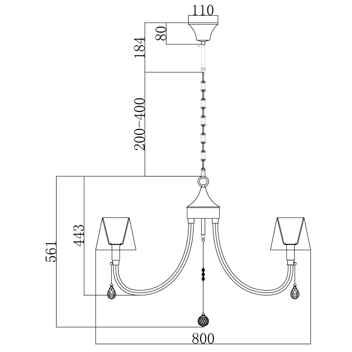 Схема подвесного светильника