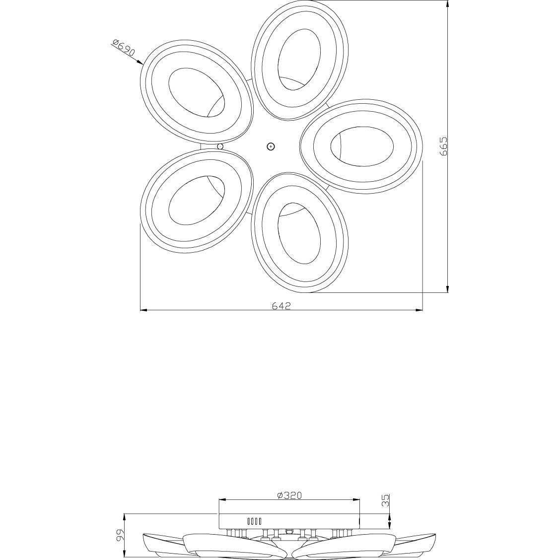 Люстра светодиодная потолочная схема