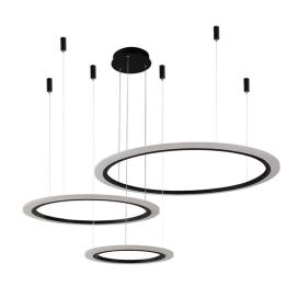 Crystal Lux MANZANA SP67W LED D400+600+800 BLACK Crystal Lux