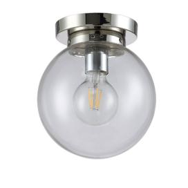 Crystal Lux MARIO PL1 D200 NICKEL/TRANSPARENTE Crystal Lux