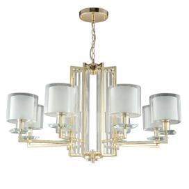 Crystal Lux NICOLAS SP-PL8 GOLD/WHITE Crystal Lux