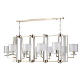 Crystal Lux NICOLAS SP10 L1300 GOLD/WHITE Crystal Lux