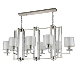 Crystal Lux NICOLAS SP8 L1000 NICKEL/WHITE Crystal Lux